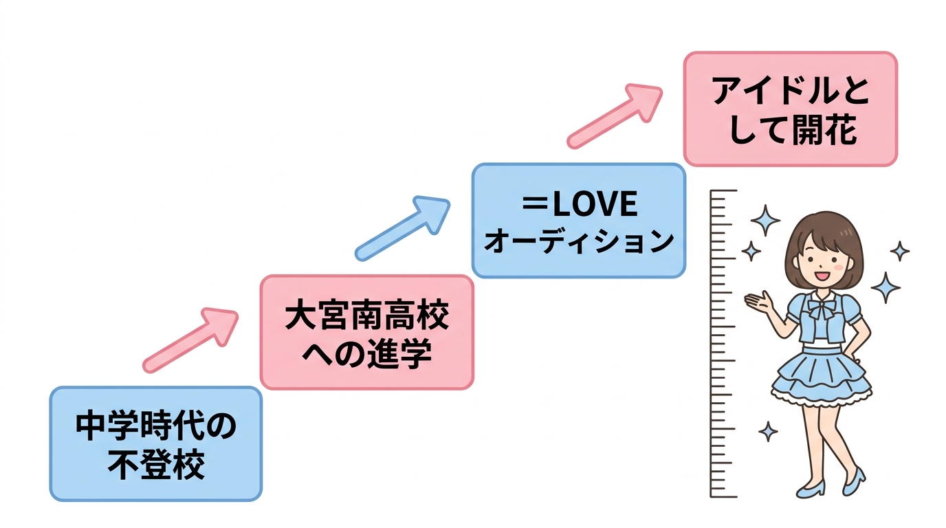 不登校を克服した大場花菜の出身高校と経歴
