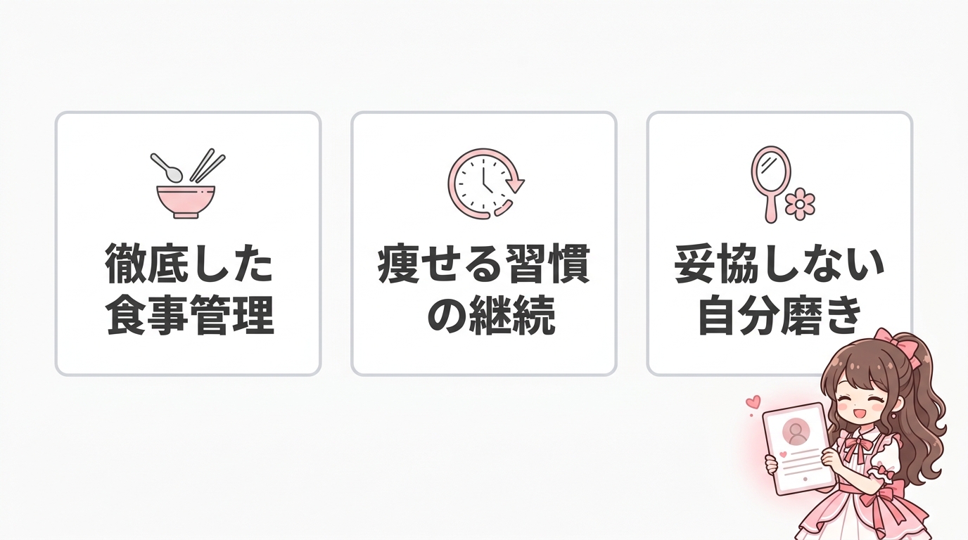 大谷映美里の身長・体重を維持する美容法