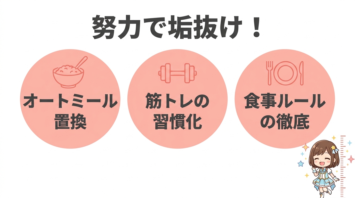 大場花菜が垢抜けた3つのダイエット方法