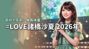 【出身高校は？】＝LOVE(イコールラブ)諸橋沙夏の年齢や身長体重を調査