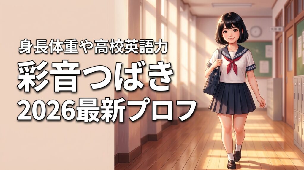 マシュマロドロップ彩音つばきの身長体重と年齢が判明！高校の英語力や意外な経歴も