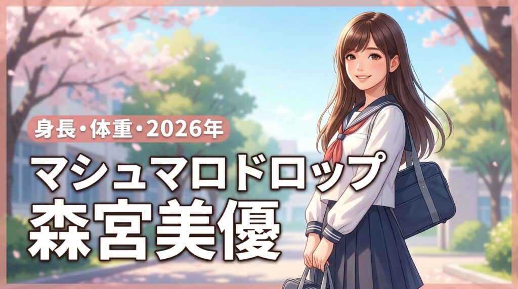 【最新】マシュマロドロップ森宮美優の身長体重から高校、年齢までプロフを公開