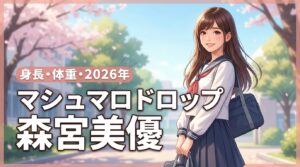 【最新】マシュマロドロップ森宮美優の身長体重から高校、年齢までプロフを公開