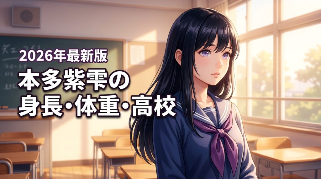 本多紫雫の身長体重や高校・年齢は？マシュマロドロップとキャラの違いも紹介