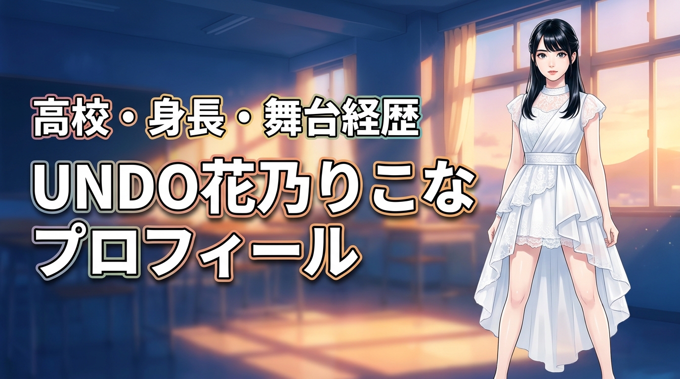 UNDO（アンドゥ）花乃りこなの年齢や高校は？身長体重から舞台俳優の経歴まで紹介