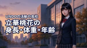 立華桃花の身長・体重・年齢を調査！UNDO（アンドゥ）での活動背景や高校も判明