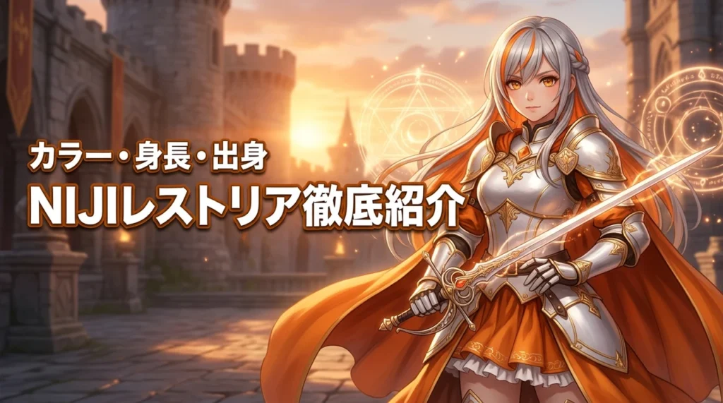 NIJI（ニジ）Restria（レストリア）担当カラー・出身身長・コンセプトは？