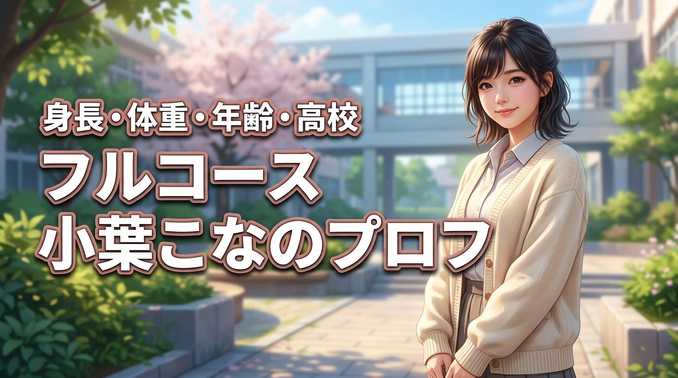 【フルコース】小葉こなの身長や体重は？年齢や出身高校など詳細プロフィールを調査